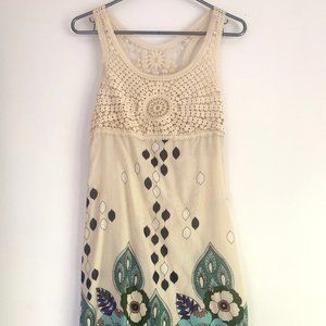 Jenny Han Floral cotton/crocheted dress